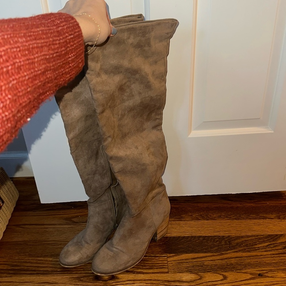 Abound knee high boots, darker oatmeal color